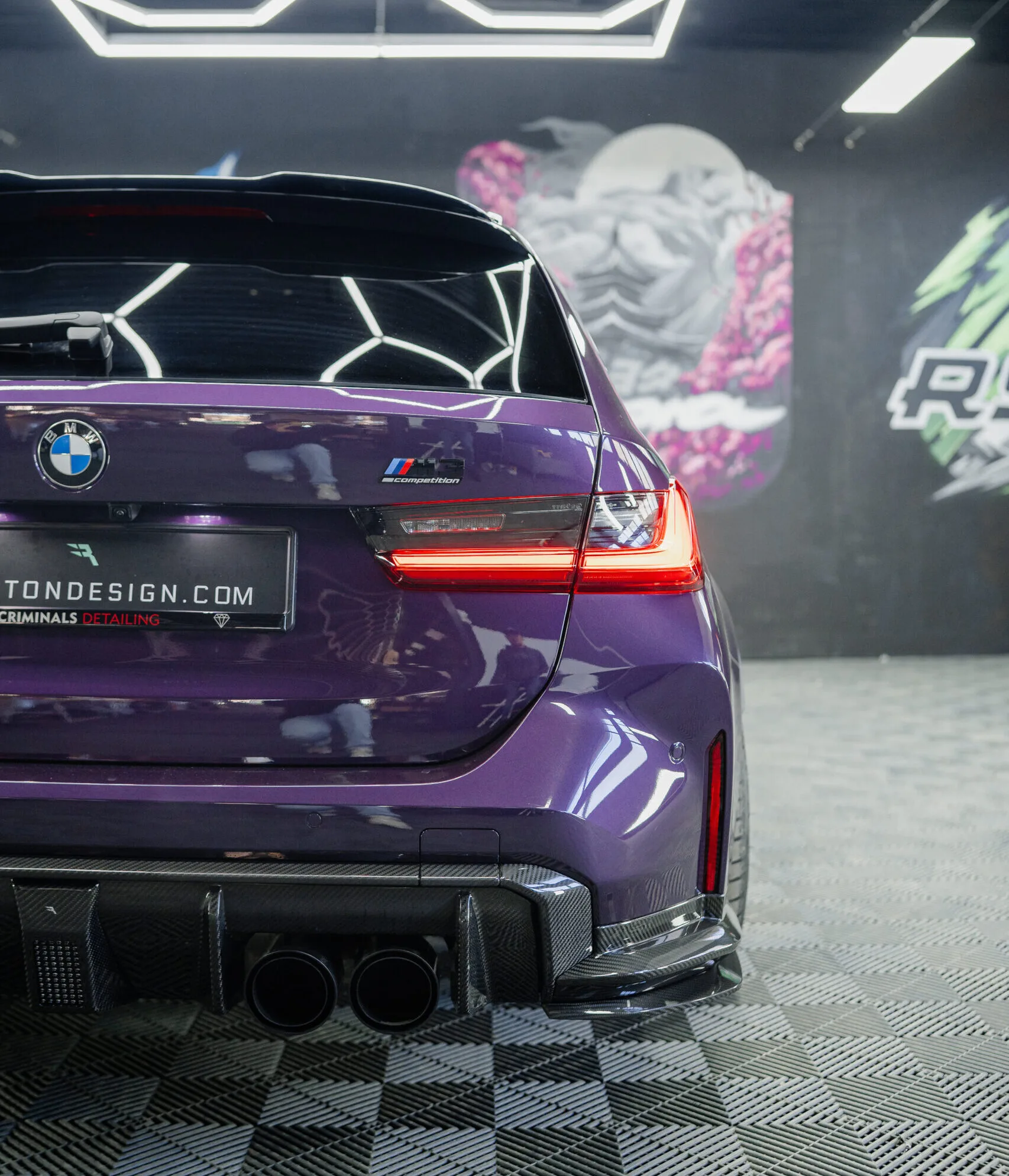 LOWER REAR CORNER carbon BMW G80 M3